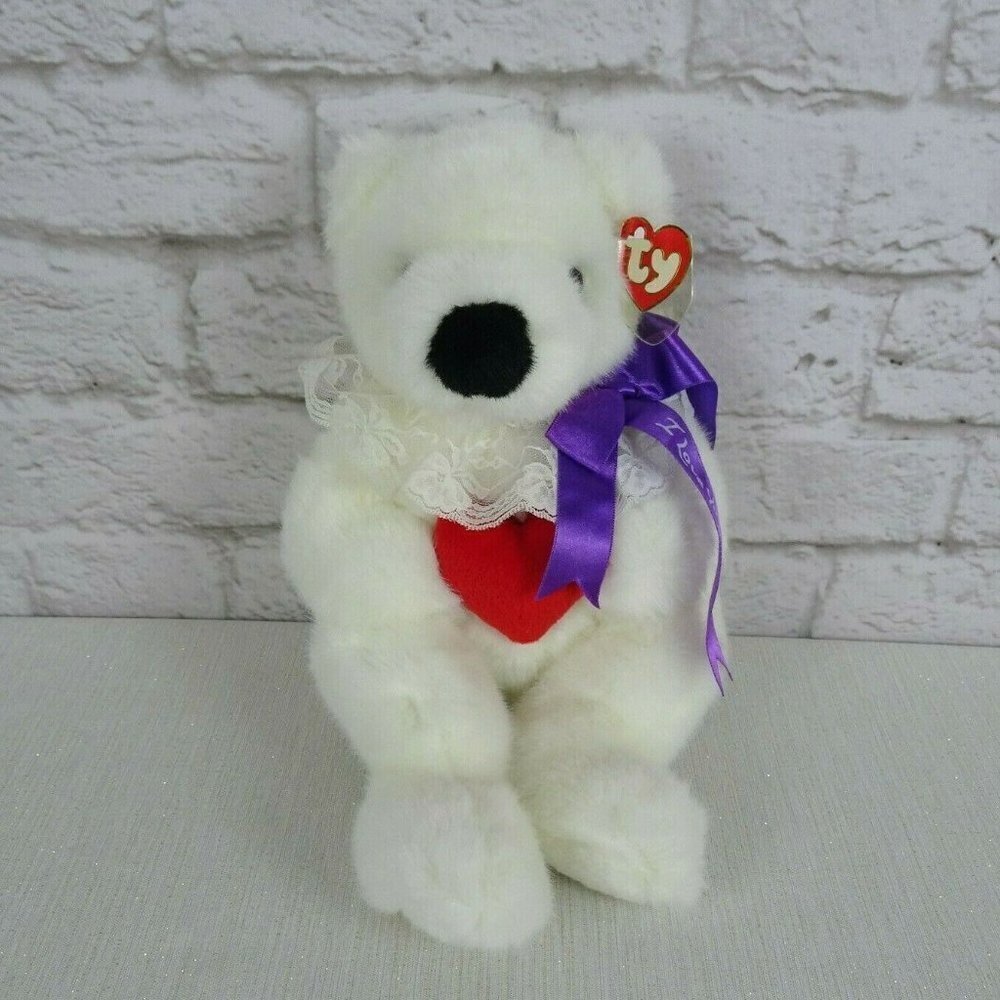 Clearance! 💎5/$25 TY Romeo Bear Vintage 1997 I Love You Mom Plush Stuffed Toy